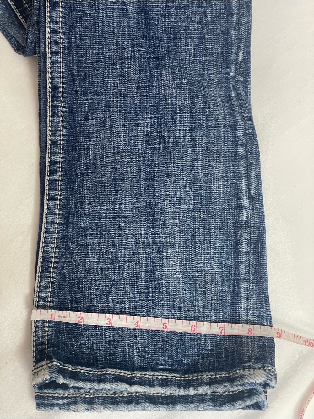 Miss Me Women’s Light Blue Mid-Rise Tailored Boot Jeans Size 30 - Picture 11 of 16